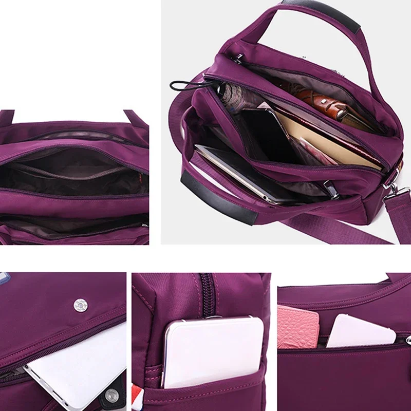 2024 New Fashion Oxford Cloth Large Capacity Shoulder Bag Ladies Casual Light Outdoor Travel Handbag