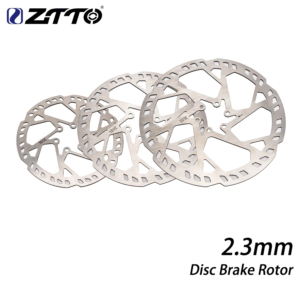 ZTTO Bicycle Brake Rotor 203mm/180mm/160mm 6 Inches Stainless Steel Hydraulic Brake Rotor 2.3m Thickness MTB Road Bike Rotors