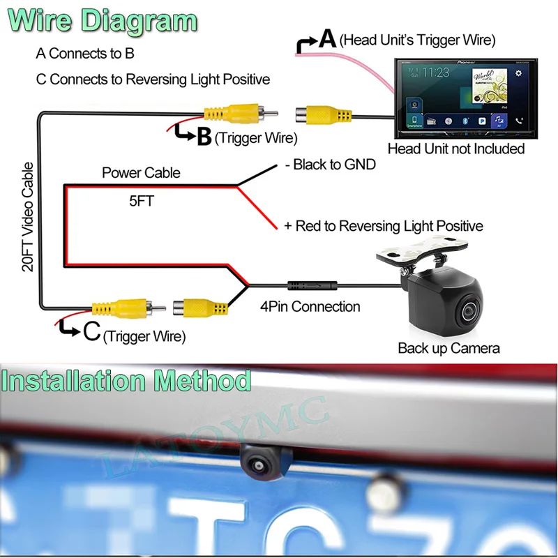 車のリアカメラ用反転画像シボレーコルサc 2000〜2006夜景ahd ccd防水1080 720バックアップカメラ