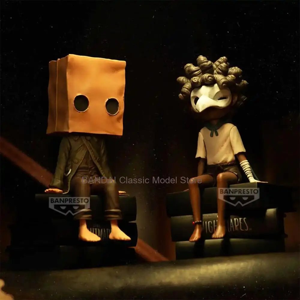 ฟิกเกอร์อนิเมะ Little Nightmares MONO Little Six Low Alone ของแท้จาก Bandai BANPRESTO ของสะสม ของเล่น ตุ๊กตา ของตกแต่ง