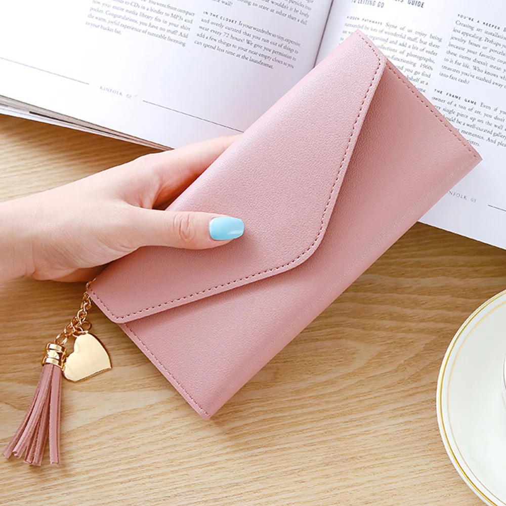 Women Wallets Leather Long Purses Femal Clutch Handbags Coin Purse Cards Holder PU Leather Billfold Wallet