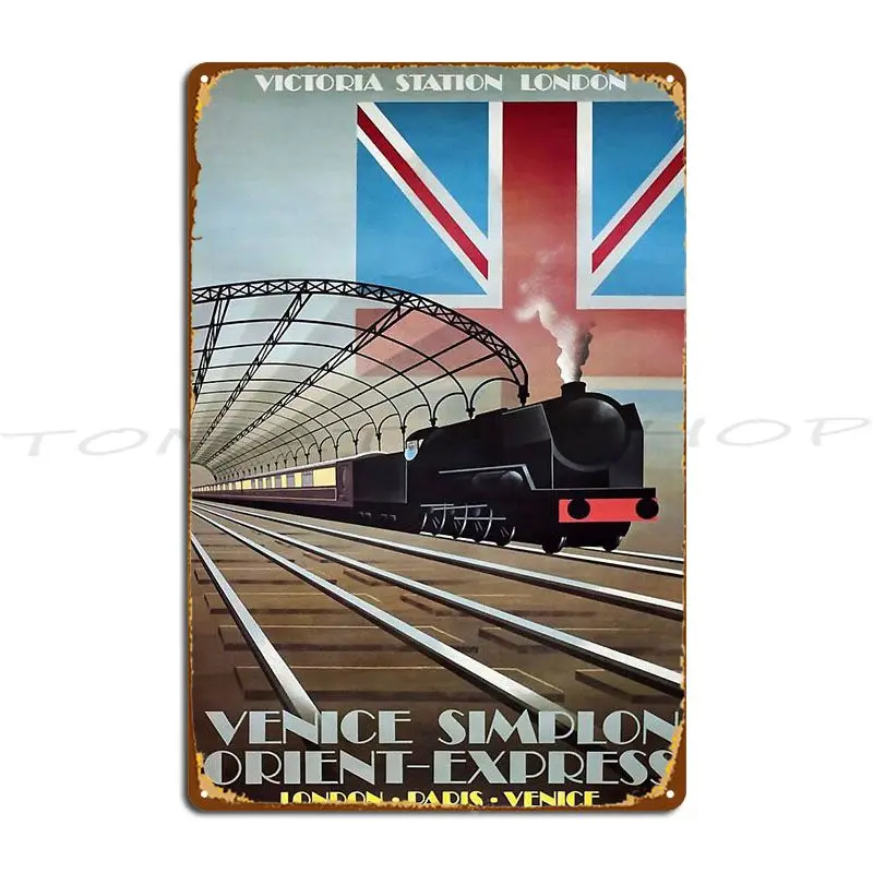 London Paris Venice Vintage Travel Metal Sign Classic Living Room Cinema Club Iron Tin Sign Poster