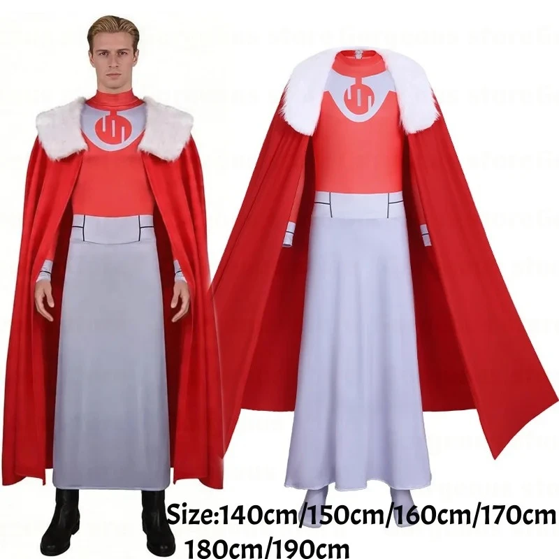 Costume de cosplay Invincible Thragg, combinaison avec cape, tenue de jeu de rôle Viltrumite pour adulte, pour Halloween, carnaval, déguisement