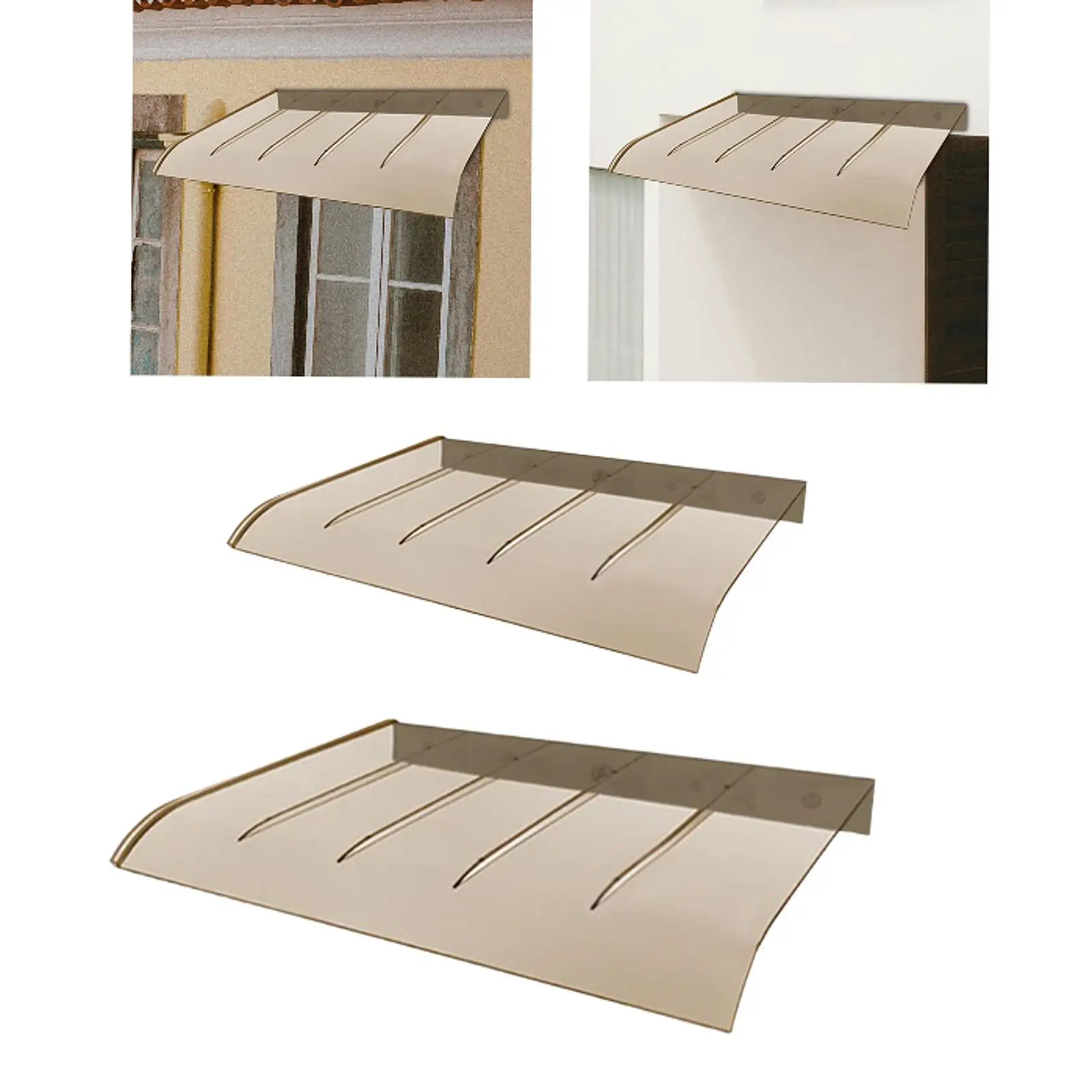 

Window Awning Door Canopy Exterior Patio Sun Shetter Cover Rain Snow Protection for Outdoor Garden Garage Balcony Door Entrance