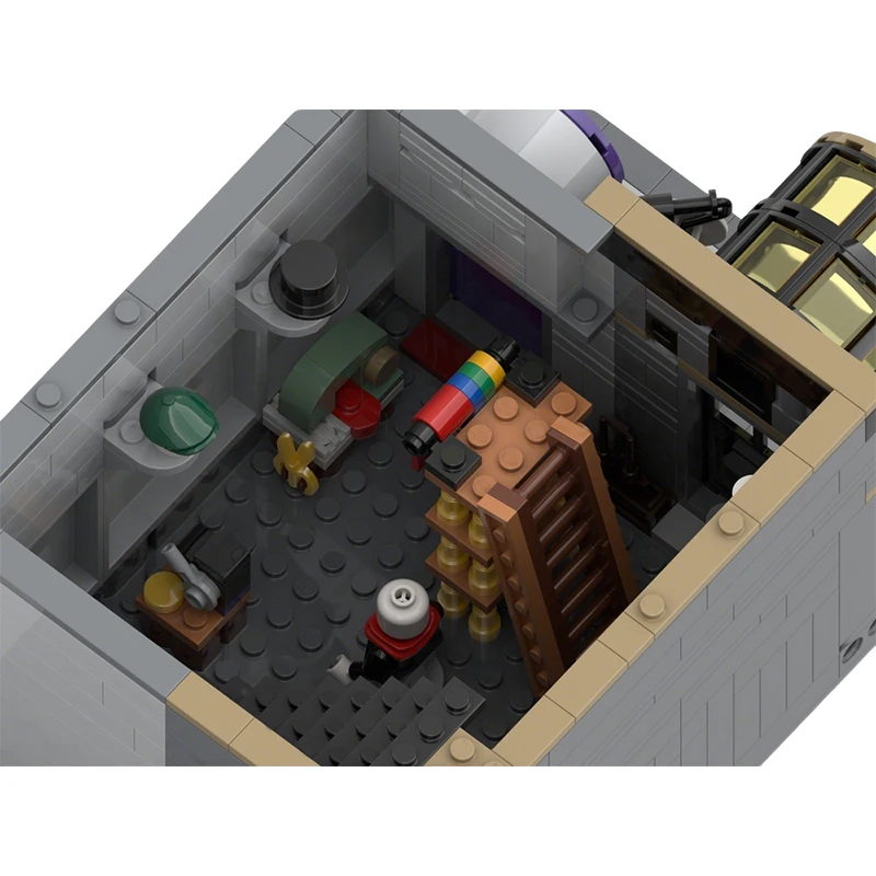 936 قطعة من مكعبات البناء التكنولوجية للأطفال، تصميم مخصص لمتجر السحر ومتجر الملابس، لعبة تجميع يدوية الصنع