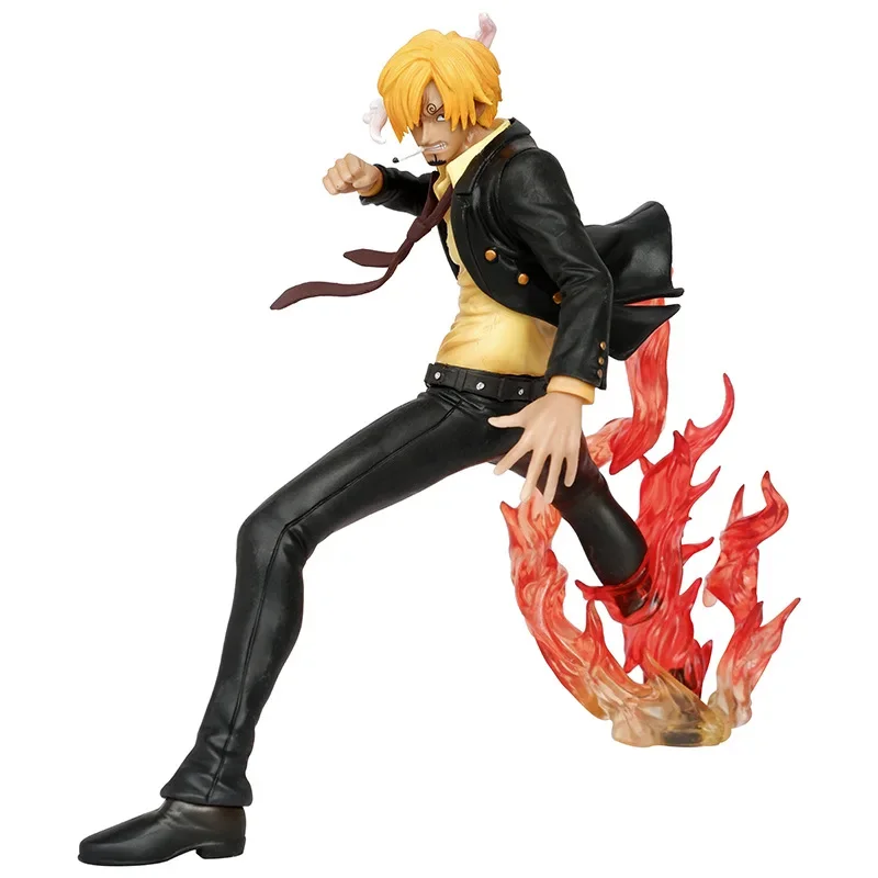 19CM Anime One Piece Vinsmoke Sanji Battle GK Figurine PVC Action Figures Collection Model Doll Toys Birthday Gift