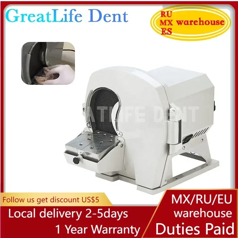 GreatLife Dent Dental Gypsum Finishing Machine Correcting Model Trimmer Grinder Polishing Grinding Machine with Water