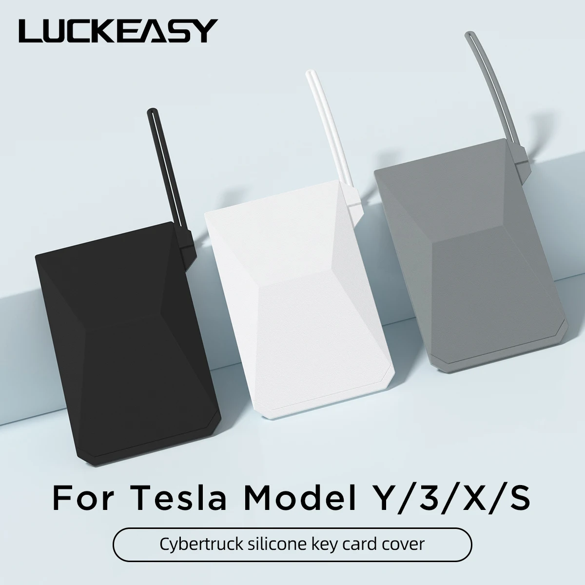 For Tesla Model 3 Y Silicone Key Card Cover Model X Model S Cybertruck Key Card Holder Protector Case Car Accessories 1Pcs