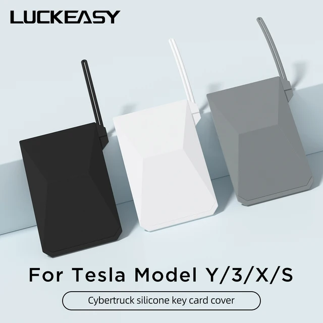 Dla Tesla Model 3 Y Silikonowa osłona na kartę Model X Model S Cybertruck Etui na kartę na klucze Akcesoria samochodowe 1 szt.