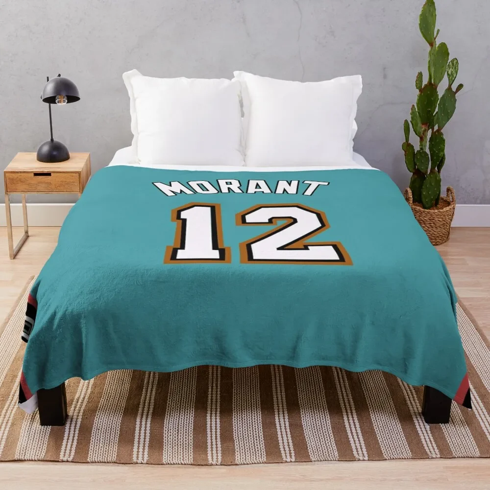 

Ja Morant throwback jersey Throw Blanket