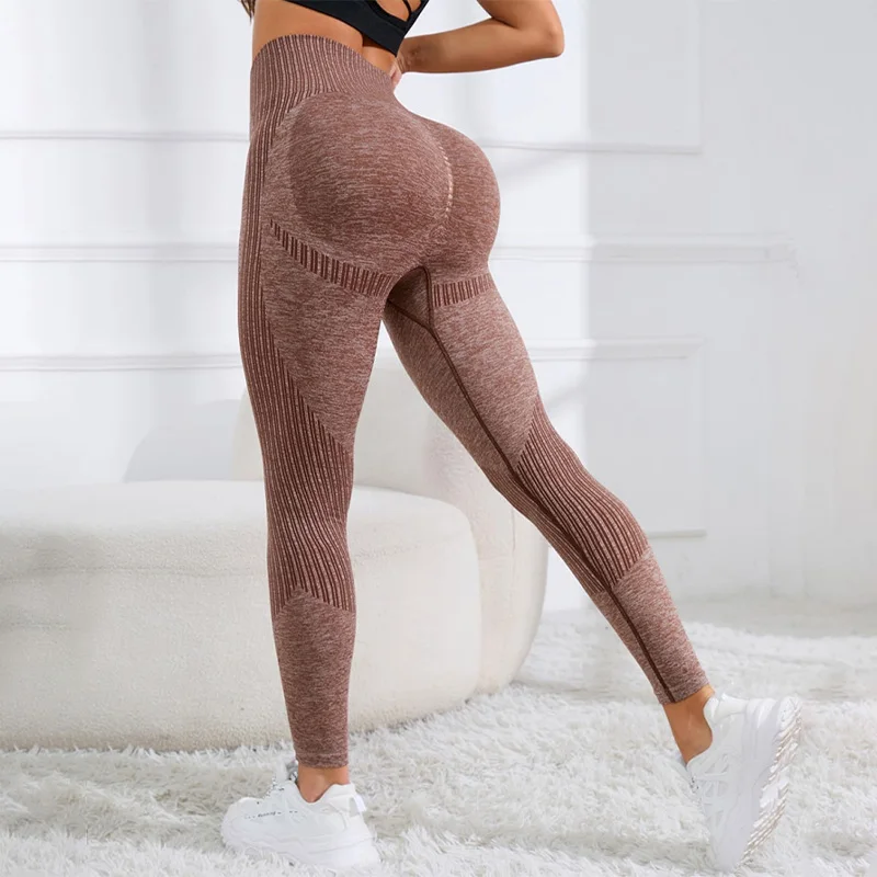 Leggings da allenamento per il sollevamento del culo per le donne Scrunch Butt Gym Seamless Booty Tight