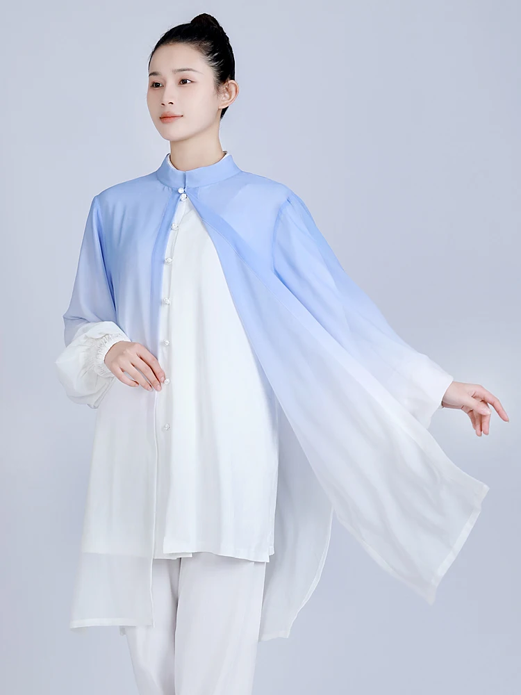 C e de Tai Chi para mujer, ropa de abrigo, traje de deriva, traje de cetición de artes marcis, una sola pieza...