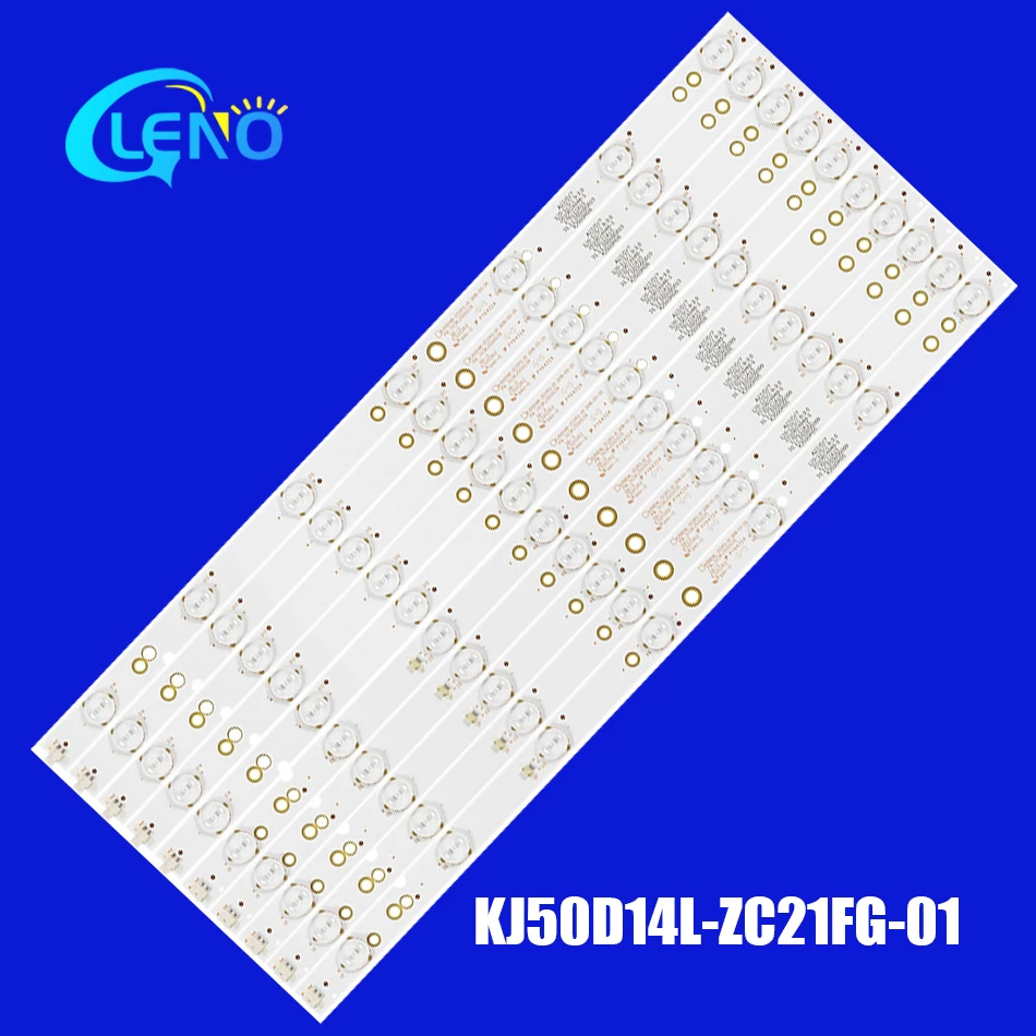 

Kit/10pcs TV LED Strips For KJ50D14L-ZC21FG-01 KJ50D14R-ZC21FG-01 SJ.HZ.D5000702-2835DL-F EHT50H16