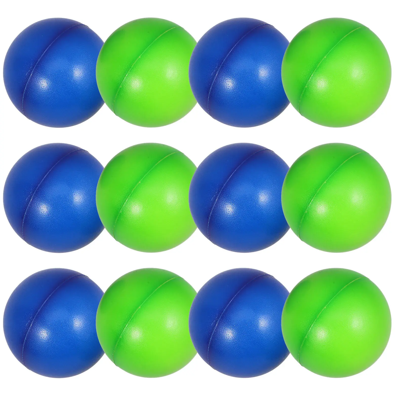 12Pcs Stress Balls Hand Grip Exerciser PU Strengthener Hand Therapy Rehabilitation Training for Adults Kids Relaxation