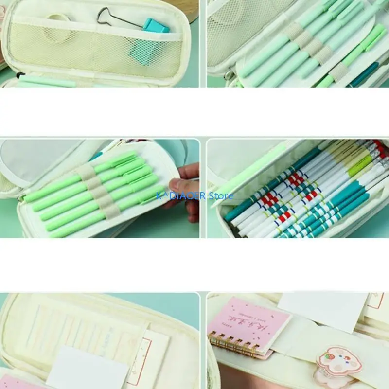 

770D Multifunction Stationery Storage Bag Pencil Storage Bag Ballpoint Pen Pencil Bag