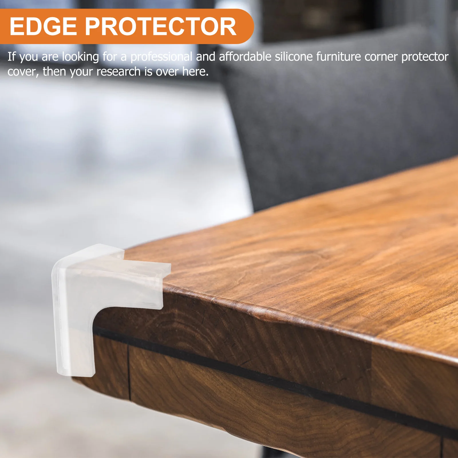 Protectores de esquinas de seguridad para niños, protectores de parachoques de silicona, cubiertas suaves y flexibles para bordes de mesa, uso en el hogar, oficina y guardería, 8 Uds.