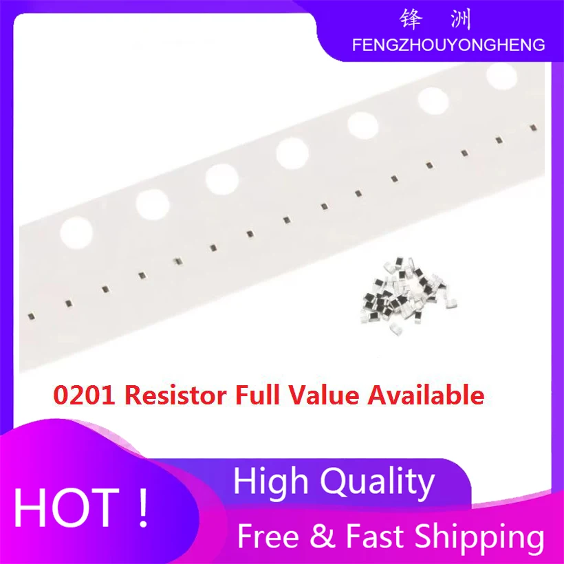 السفينة حرة 500 قطعة 0201 1/2 واط 10R 100R 220R 330R 470 أوم 1K 2.2K 10K 100K 0R 1R.5/6/7/8/9/R/K SMD رقاقة المقاوم 10K أوم 5% 0R ~ 10 متر #1