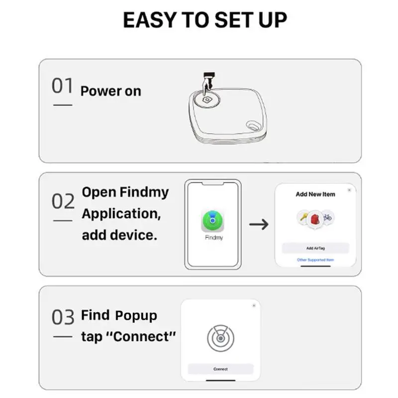 Localizador de rastreador de mascotas, buscador de llaves inteligente, localizador antipérdida con función de alarma para carteras de equipaje, bolsas, llaves de mascotas