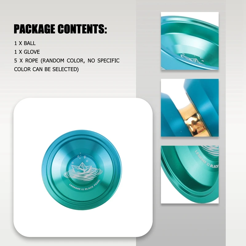 X2 BLACK PEARL Competitive Yo-Yo,Yoyo For Beginners Alloy Yoyo,Easy To Return And Practise Tricks