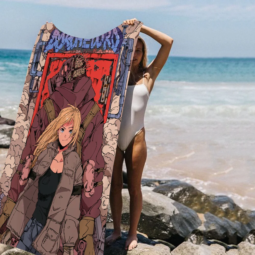 Anime Dorohedoro Big Microfiber Beach Towels Quick Dry Towel Sand Beach Towels Pool Towel For Travel Swim Pool Yoga