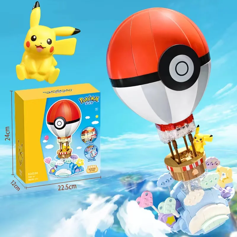 Original Pokemon Figures Elf Ball Building Blocks Toys Cartoon Pikachu Assemble Anime Model Blocks Puzzle Toys Birthday Gifts