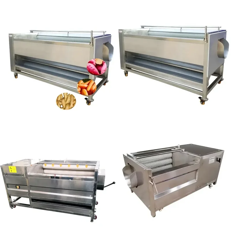 Hot Selling Small Industrial Onion Peeling Machine Brush Cleaning Vegetable Processing Fruit and Vegetable Peeler