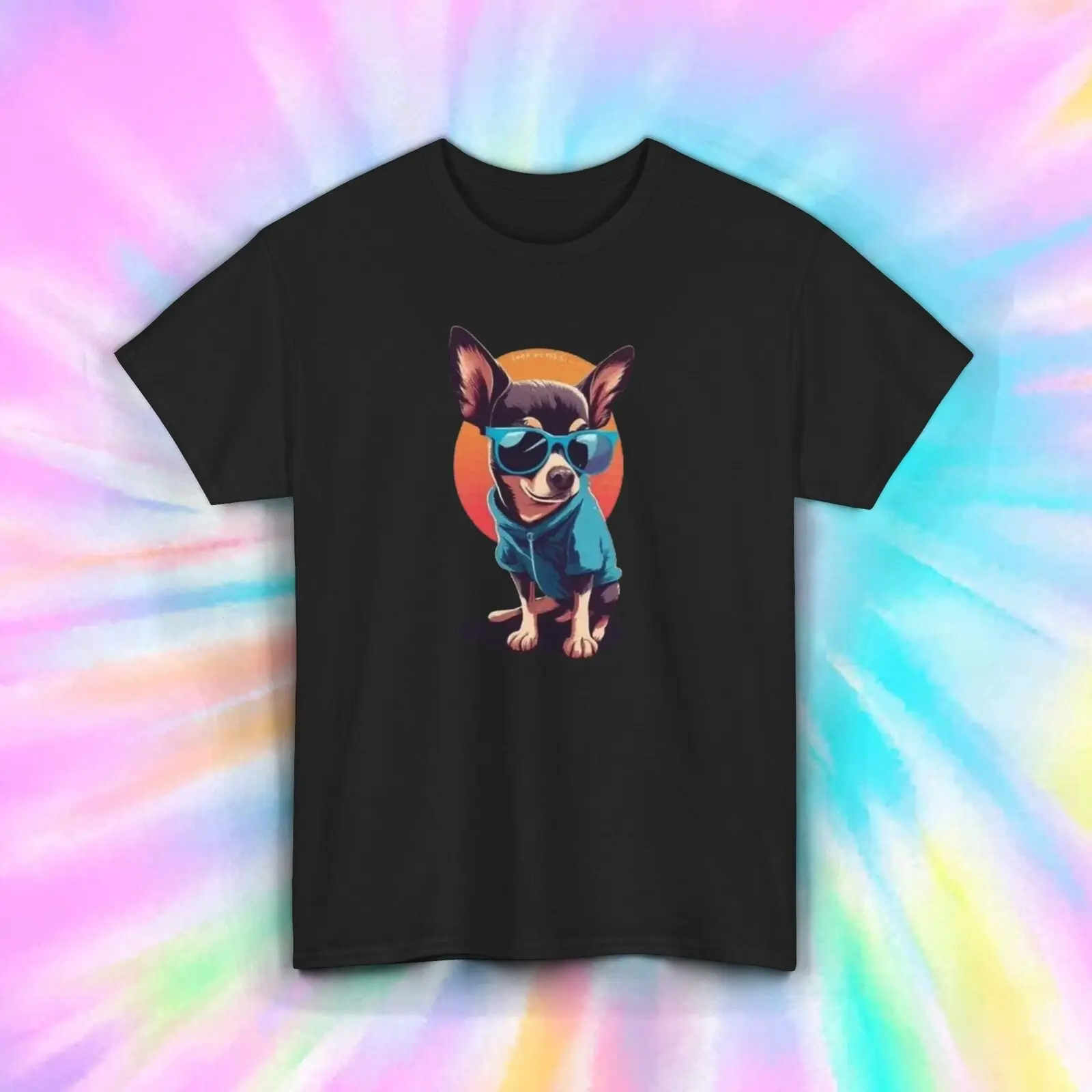 

Cool Chihuahua T-Shirt | Cute Dog Sunglasses Graphic Tee | S-5XL