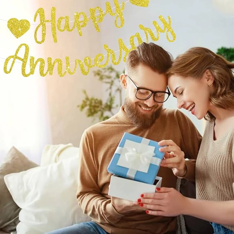 �Happy Anniversary“-Banner, Jubiläums-Party-Dekorationen, wir machen immer noch eine Party-Dekoration zum Hochzeitstag – Detail 5