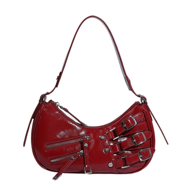 

Fashion Armpit Bag Shoulder Bags for Girl Women Solid Color Handbag Underarm Bag Large Capacity