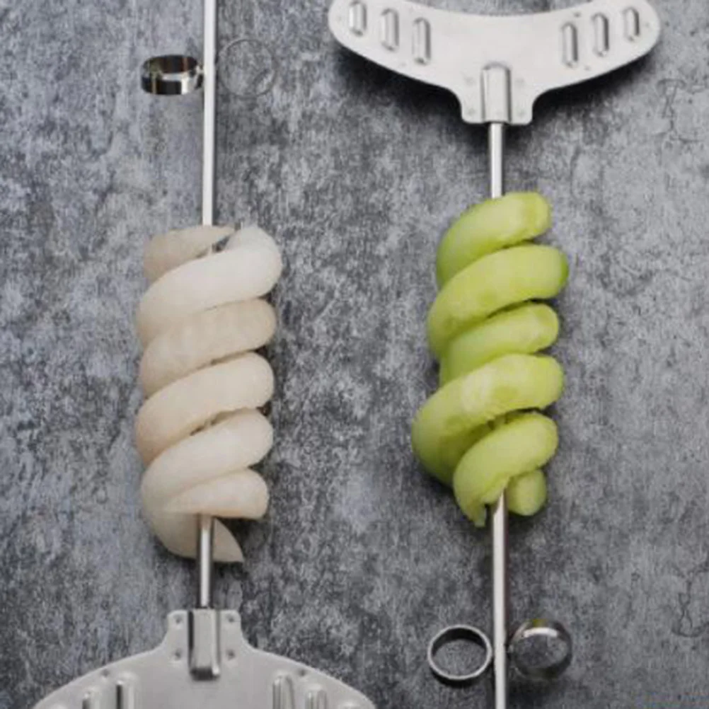 

1 Set Stainless Steel Knife Cucumber Slicer Vegetable Fruit Kitchen Home Use Light Weight Food Grade Portable