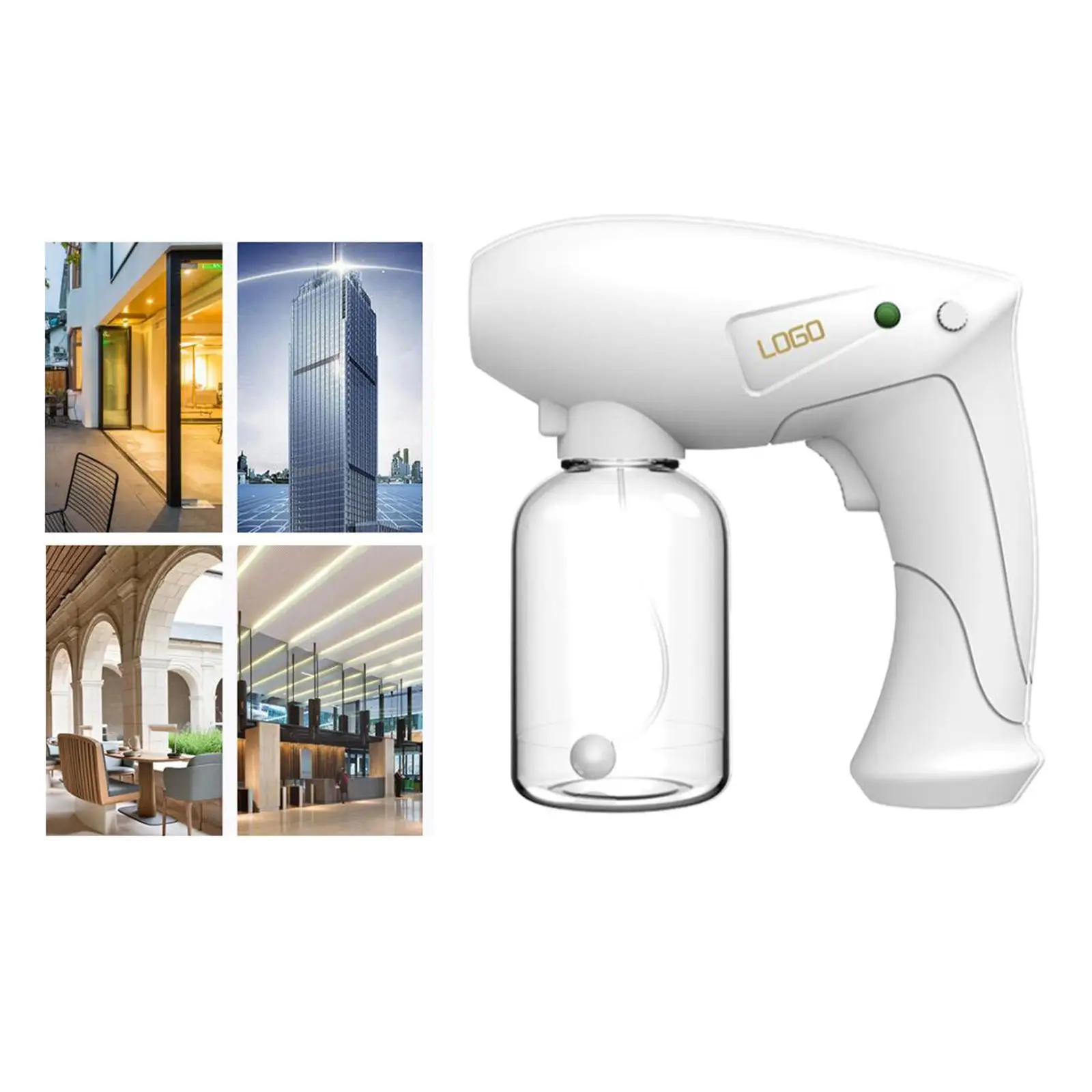 Cordless Nano Steam Sprayer Sanitizer Disinfection Fogger Mist Machine White