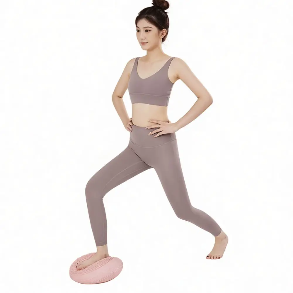 Exercise Balance Board Inflatable Yoga Cushion Fitness Stability Trainer Wobble Disk Physical Therapy Equipment