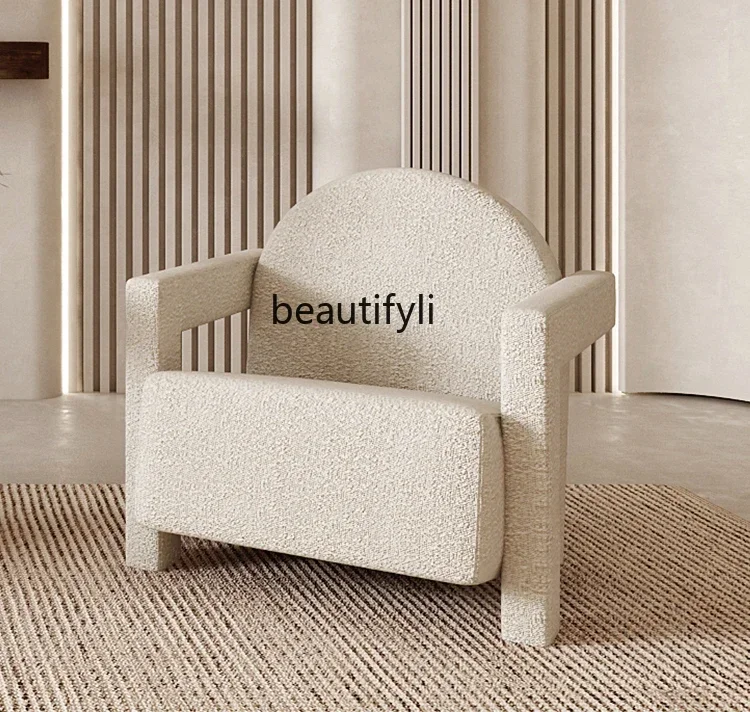 

Nordic, simple living room casual lazy single sofa chair balcony creative armrest small apartment