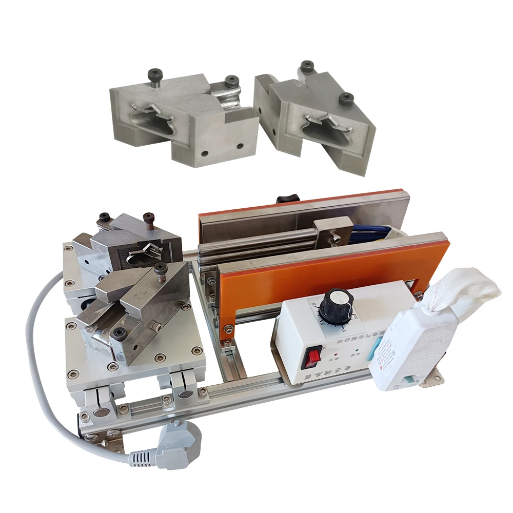 آلة لحام محمولة PVC لباب الثلاجة وختم مطاطي وشرائط عزل ناعمة ماكينة لحام زاوية صغيرة #4