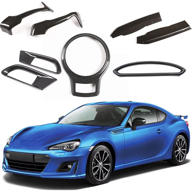 Für Toyota 86 Subaru BRZ 2012-2020 ABS Carbon Faser Auto Türgriff Center Konsole Getriebe Panel Air Outlet rahmen Abdeckung Trim ﻿