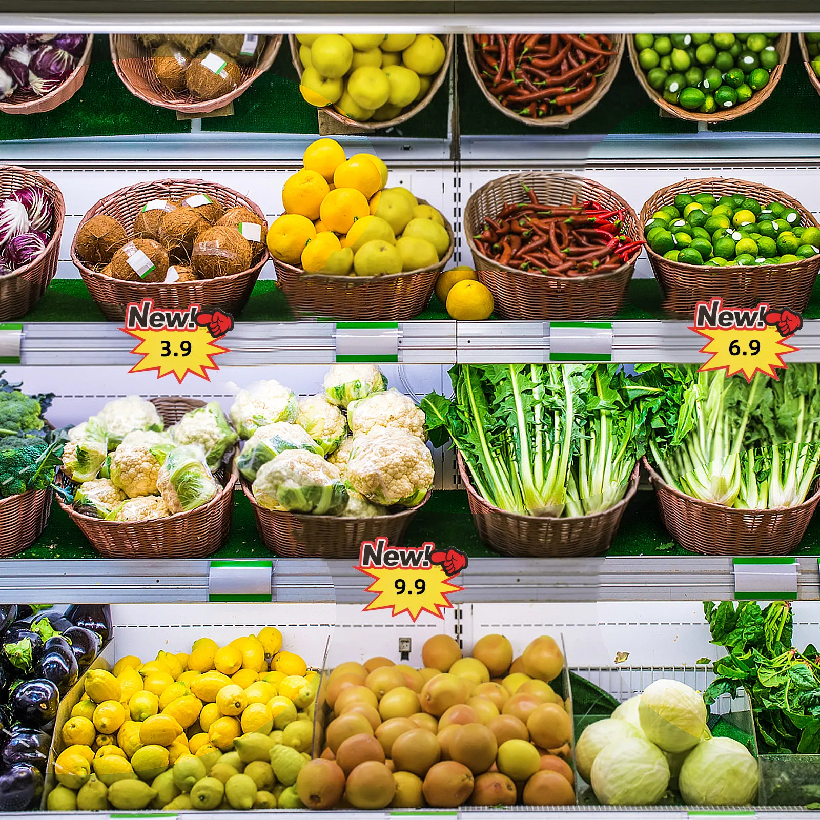 

100Pcs Blank Price Tags for Retail Display Bright Shape Sale Signs Sturdy Cardboard Supermarket Garage Sale Labels