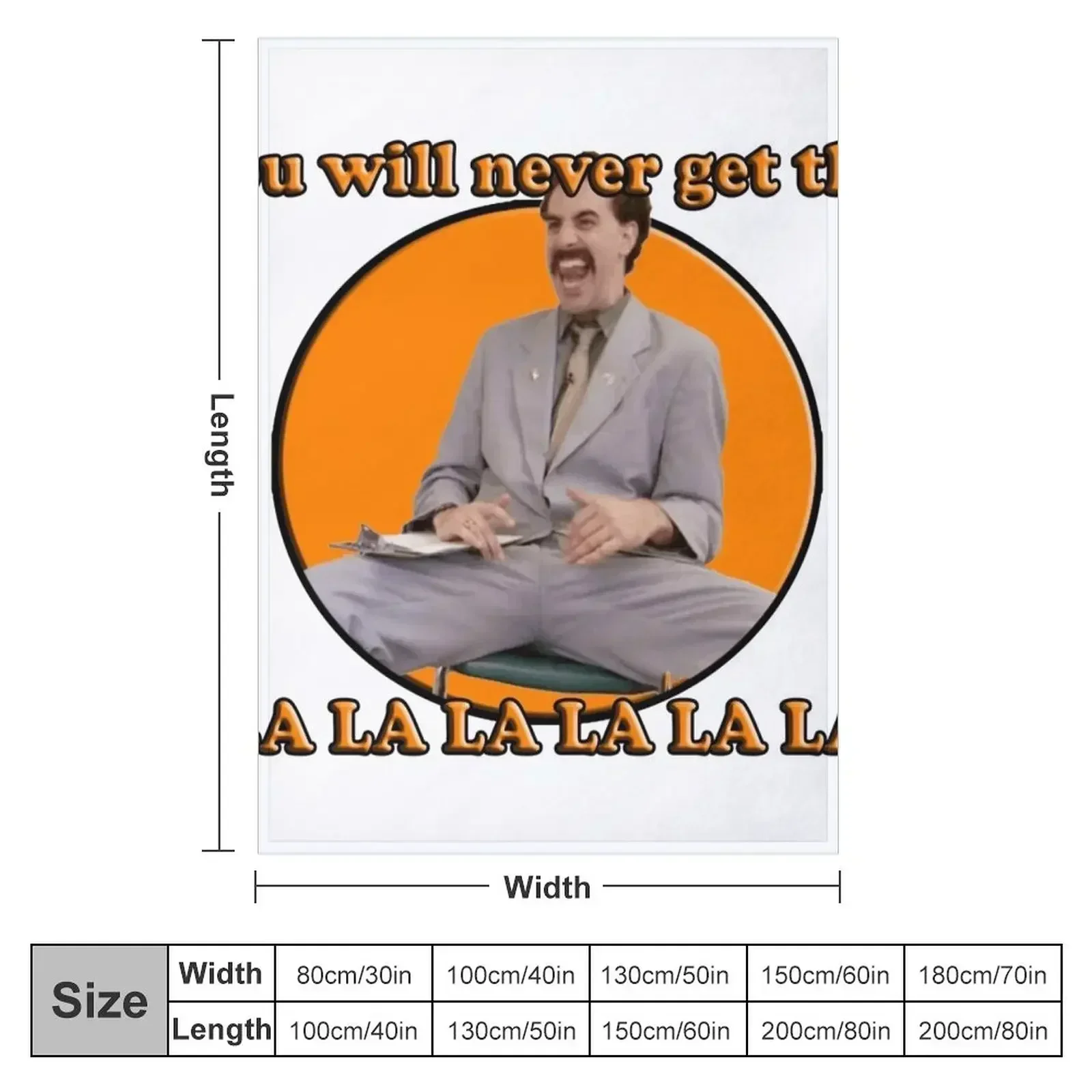 Borat, You will never get this Throw Blanket for babies Quilt decorative warm winter Multi-Purpose Blankets