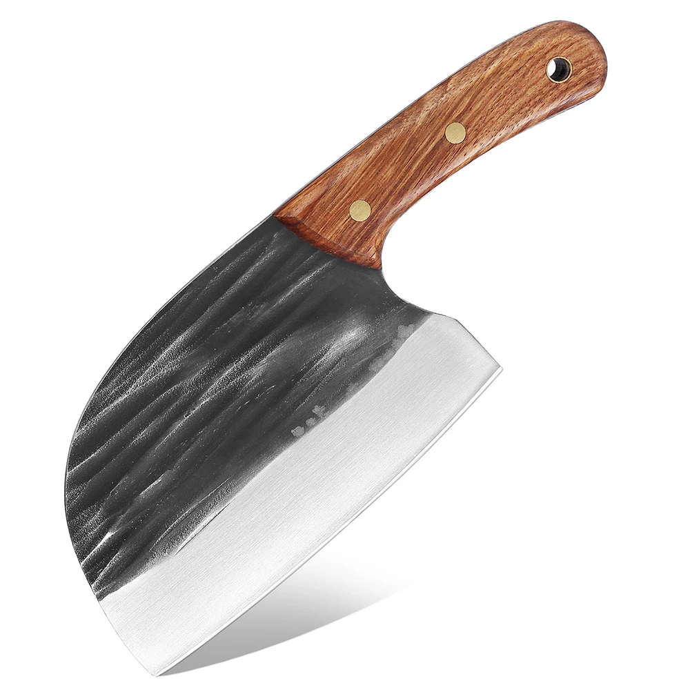 

Hand-forged meat cleaver Full Tang Chef Knife Asian Heritage Kitchen Knife Wide blade Ultra Sharp Knife For Meat,Fish,fruits