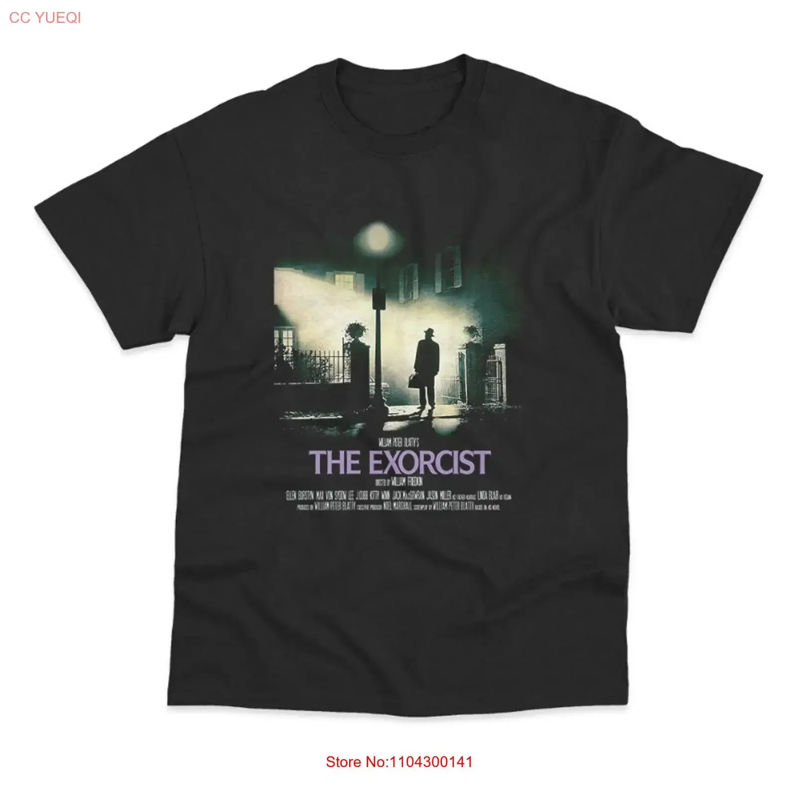 Retro Movie Poster Inspired by The Exorcist Direct To Garment T Shirt vintage Washed Comfortable Stylish Unisex Stretched homme