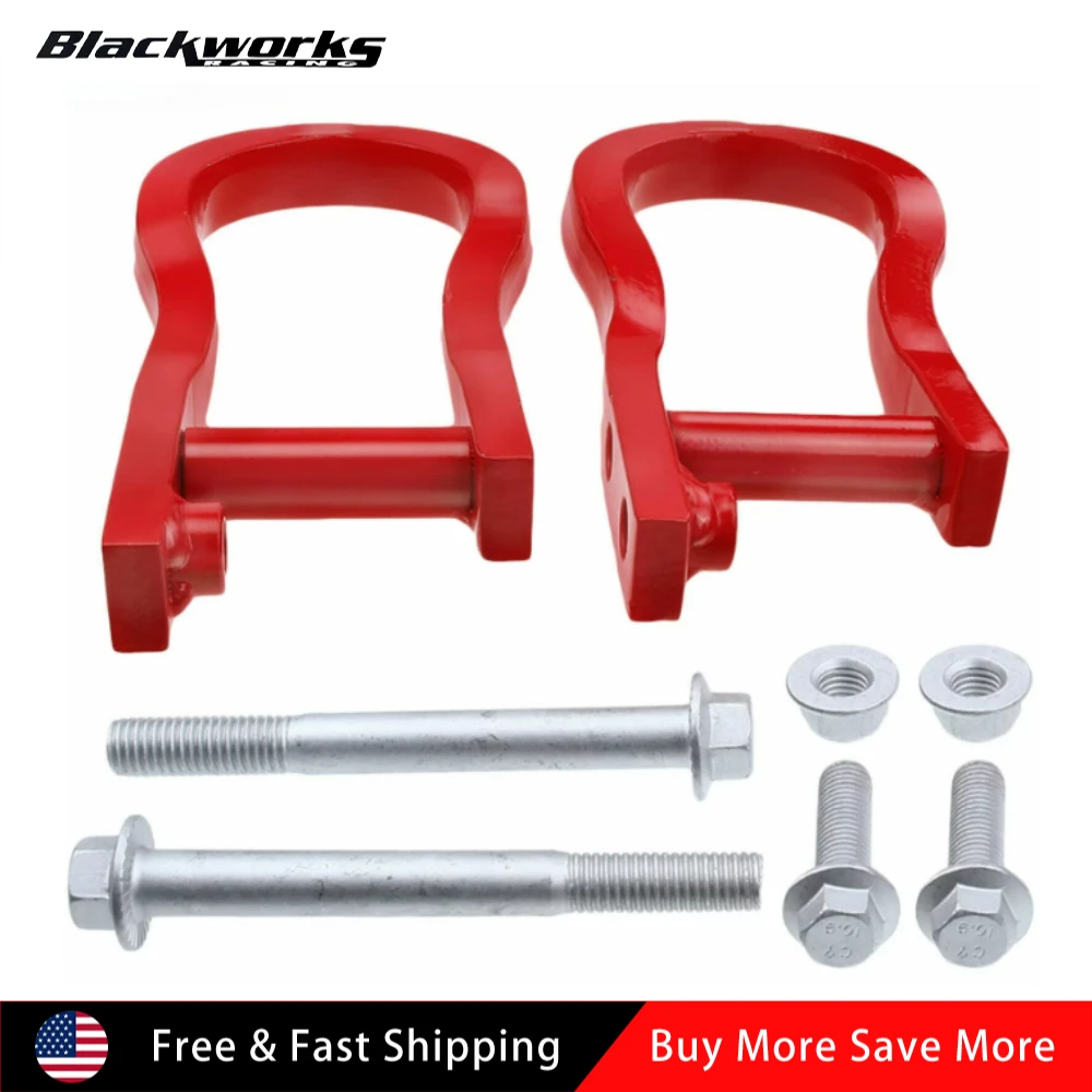 

84072463 1 Pair Red Tow Hooks 84192871 for 2007-2019 Chevrolet Silverado GMC Sierra 1500