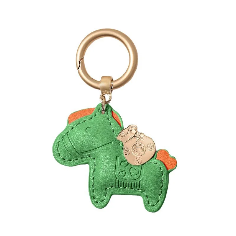 

Новый узор Лошадь DIY аксессуар кожаный автомобильный брелок ручной работы изысканный и сумка-подвеска аксессуары