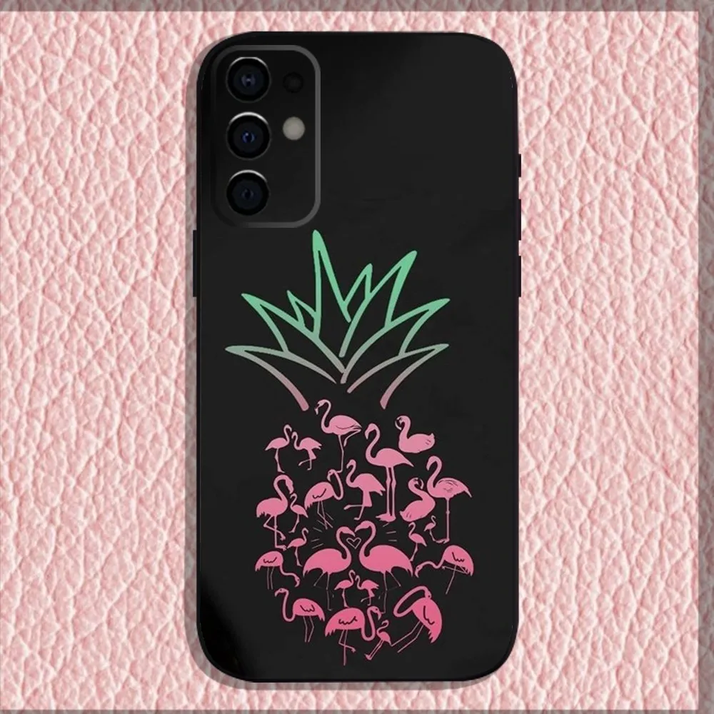 Flamingo Artistic Pattern Phone Case For Samsung S25,S24,S21,S22,S23,S30,Ultra,S20,Plus,Fe,Lite,Note,10,9,5G Black Soft Shell