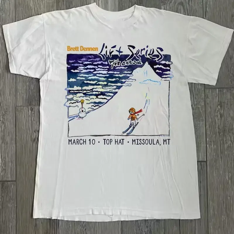 Brett Dennen List Series Live T Shirt White Cotton