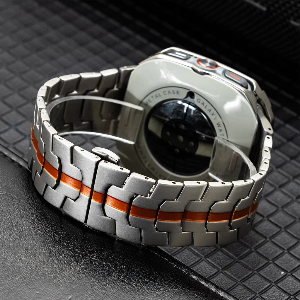 Stahlarmband+Gehäuse für Samsung Galaxy Watch Ultra 2025 47mm Legierungs-Bumper-Cover für Galaxy Watch 7Ultra 47mm Luxus-Herrenarmband Correa – Detail 6