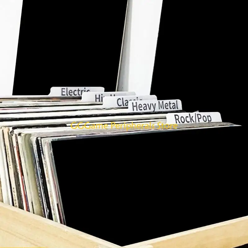 

U55B 5 Pack Plastic Album Dividers for Efficient 12 Inch Record Categorization