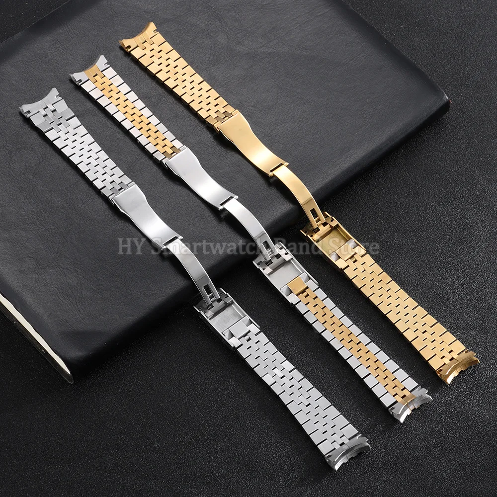 20mm 21mm Solid Stainless Steel Watch Band for Rolex for Oyster for DAYTONA for SUBMARINER Folding Buckle Luxury Bracelet Bands