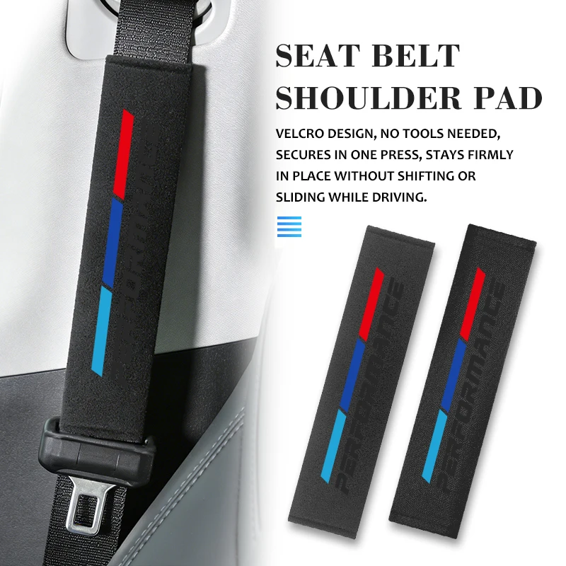 For BMW Car Styling Seat Belt Cover Comfortable Seatbelt Shoulder Strap Protector Pads M M2 M3 M4 M5 M6 E46 E90 E60 F30 E39 X1
