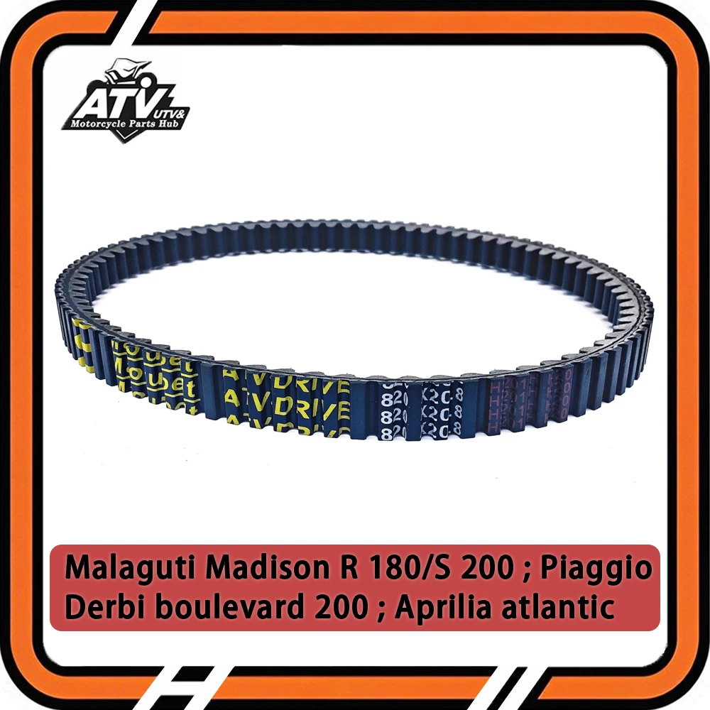 

Приводной ремень 820x20,8 для Aprilia atlantic 125 200 Gilera DNA Runner 125 180 Malaguti Madison R 180 S 200, ремень для скутера