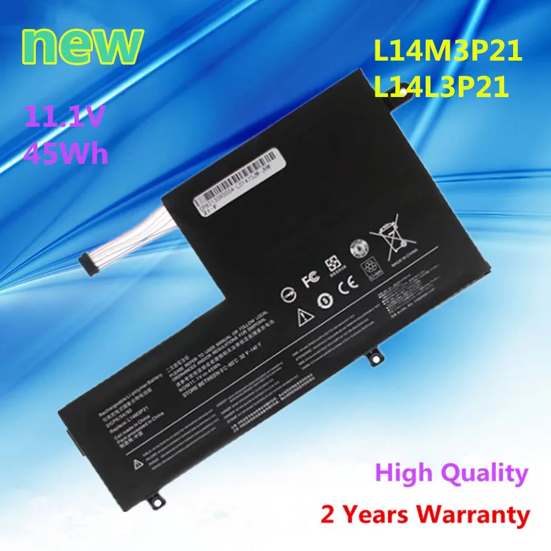 

New 11.1V Laptop battery for Lenovo Edge 2-1580 FLEX 3-1570 Flex3-14-ALEI xiaoxin 510S Yoga 500-14ISK 14IBD L14M3P21 L14L3P21