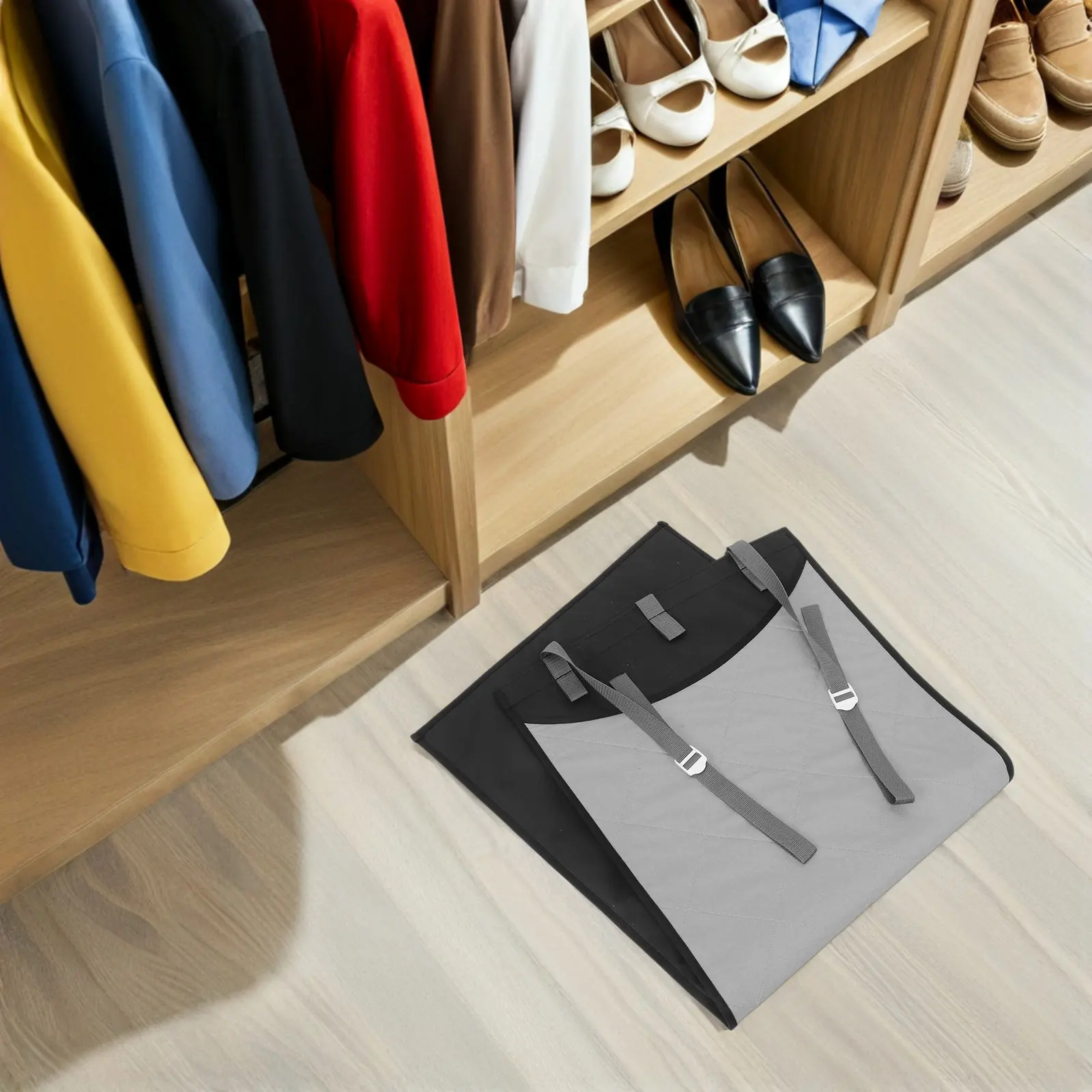 

1Set Portable Over-The-Door Ironing Board Foldable Heat-Resistant Ironing Mat for Travel Home Use with Steam-Proof Glove